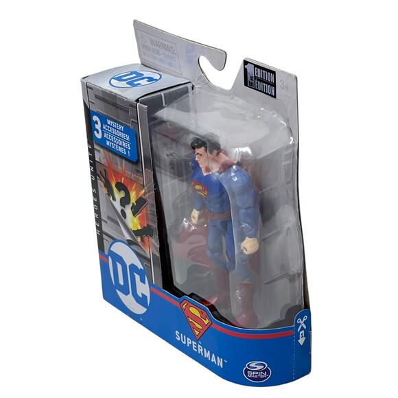 DC Heroes Unite 4" Superman Action Figure + 3 Mystery Accessories Spin Master - Picture 4 of 7